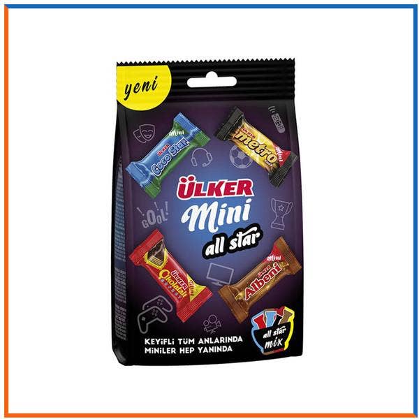 Aladdin - Wholesale Chocolate - Ulker Mini All Star Chocolates Bag Turkish Assorted Snack