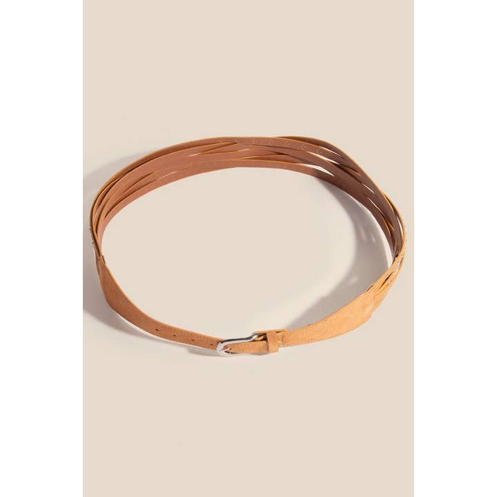 Anarchy Street - Vente Ceinture – femme - Ceinture en faux daim à plusieurs couches et brins multiples1