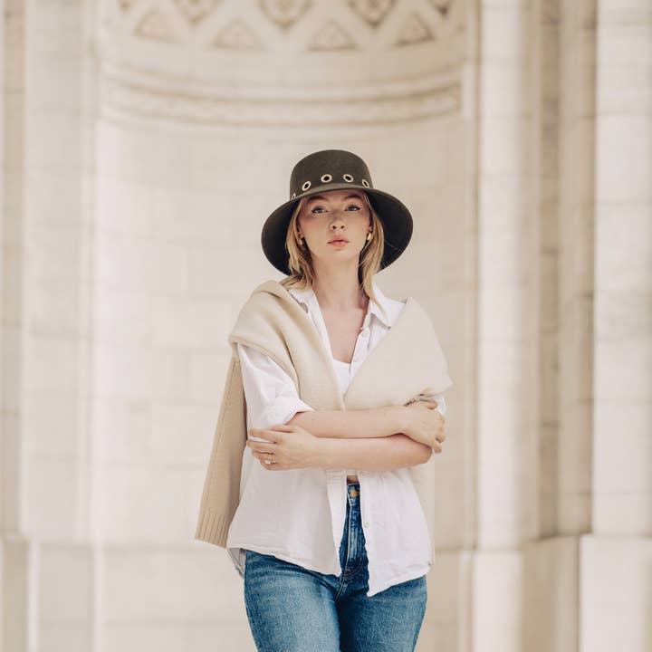 Lastelier - Wholesale Cloche Hat - Women's - Chapeau COURCH Kaki2