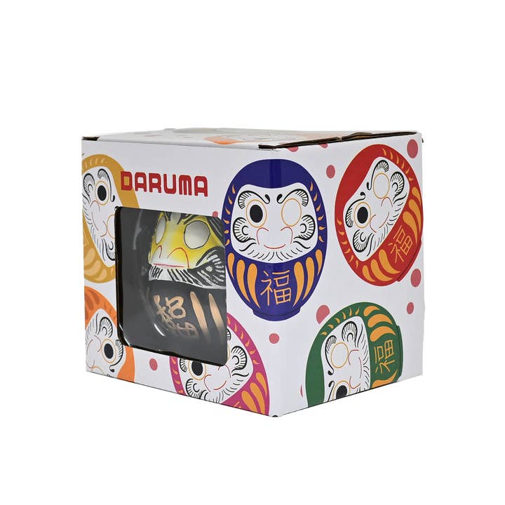 Urban Tokyo – wholesale Decorative figurine – 3.5 Inch Lucky Daruma Black Stability Unpainted Eyes (1/36)2