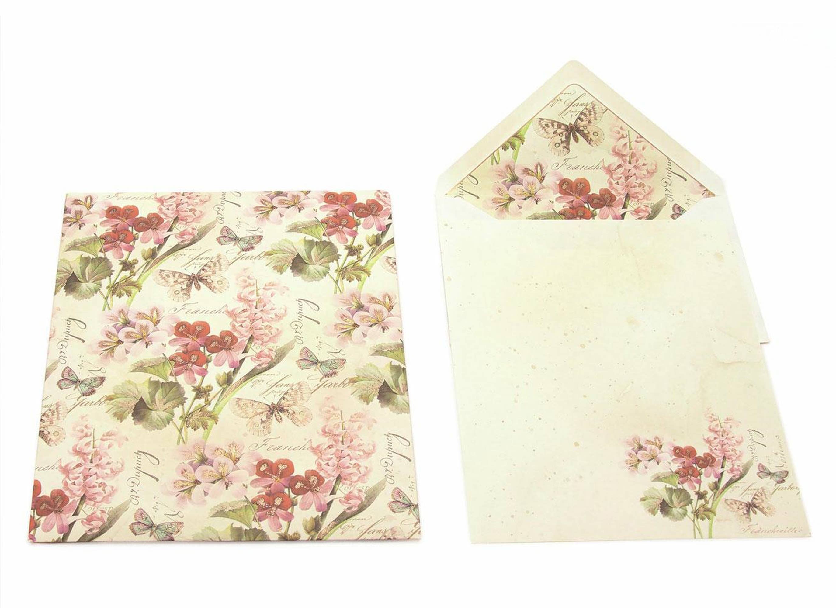 San Lorenzo Design - Vendita all'ingrosso Set di cartoleria/cancelleria - Foglie per Scrittura e Carte da Lettera Italiane con Busta, Portfolio11