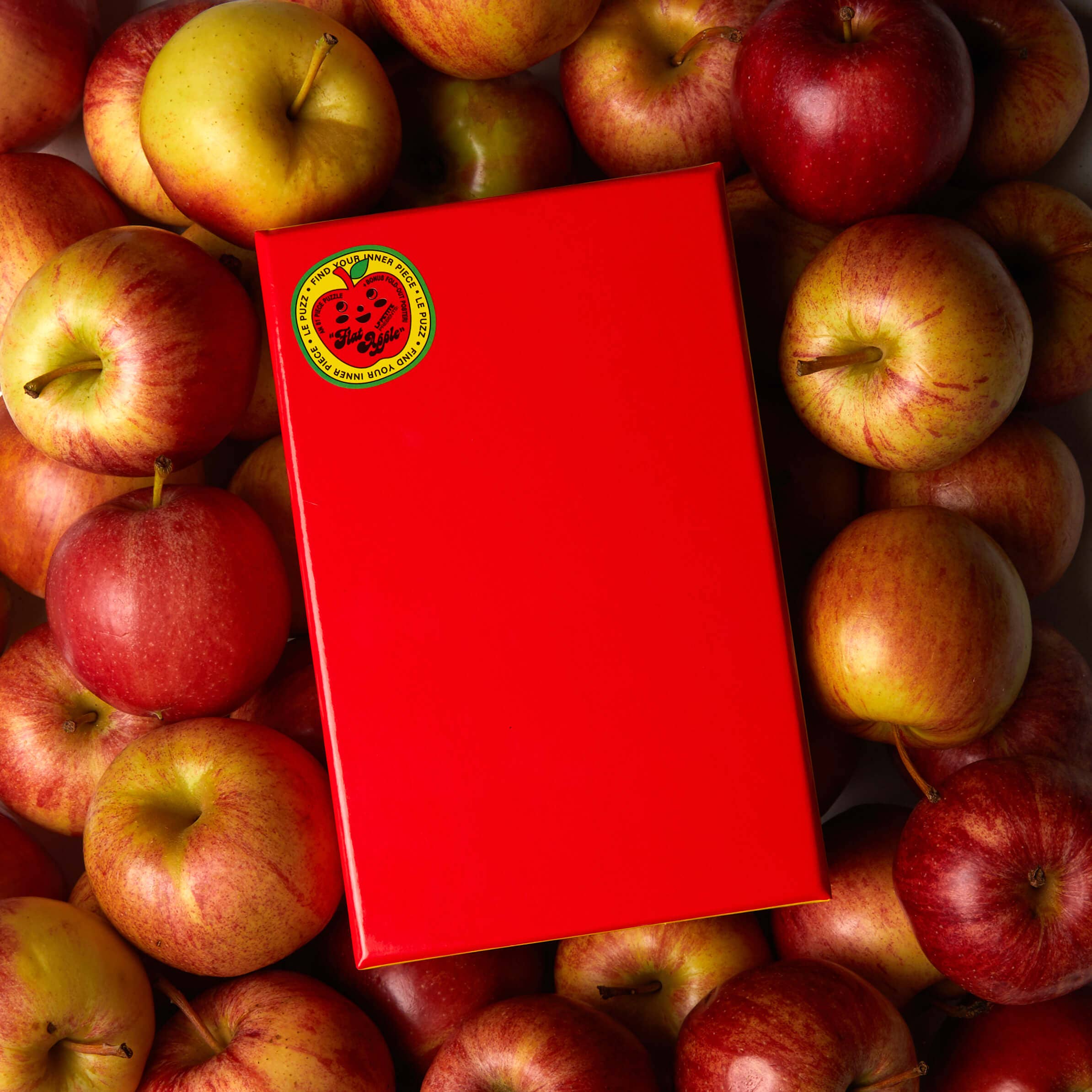 Le Puzz - Vente Puzzle – adulte - Puzzle miniature 81 pièces rouge uni « Pomme plate »5