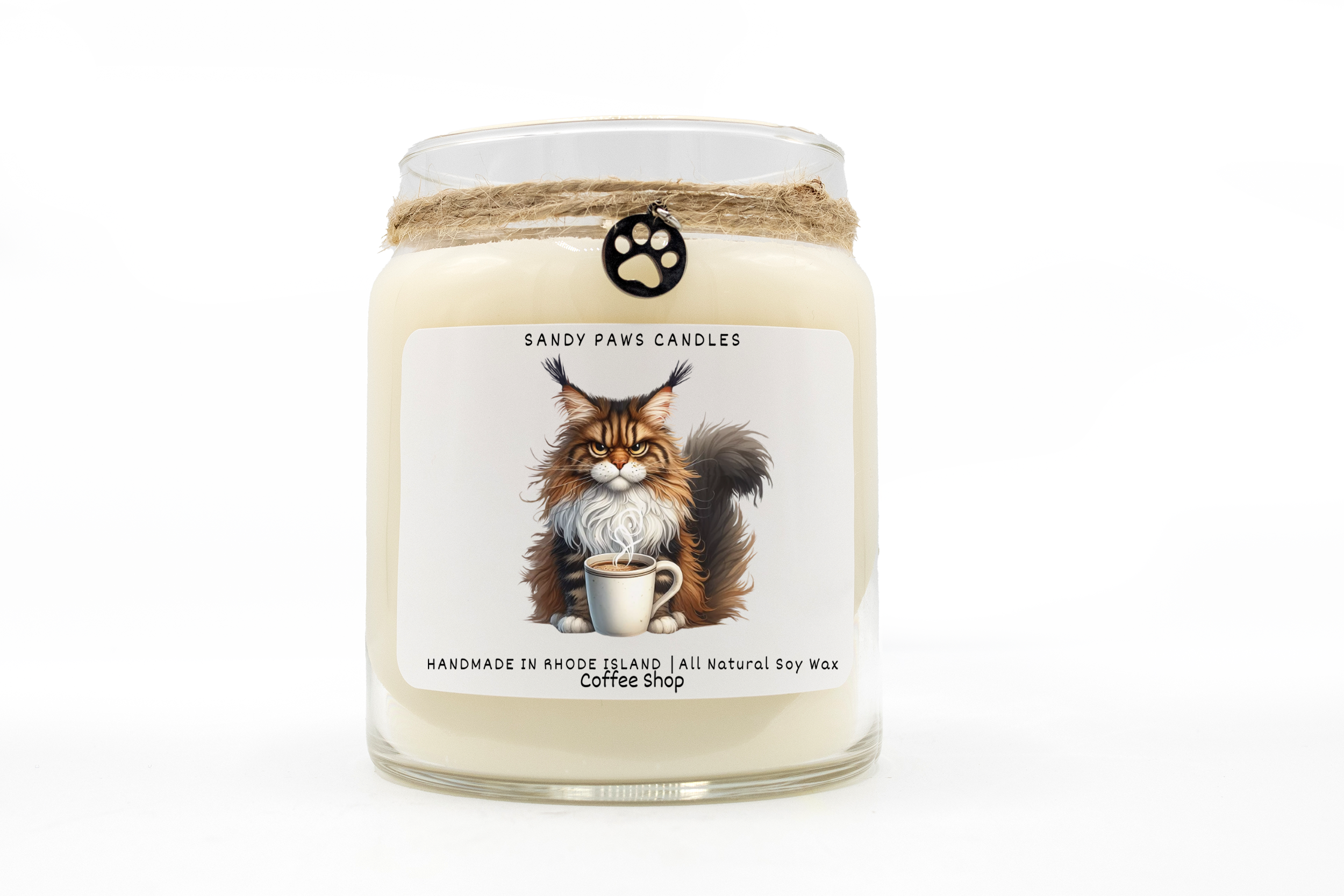 Sandy Paws Candles - Wholesale Jar/Filled Candle - Quirky Cat Collection - Soy Wax Candles - paraffin-free2