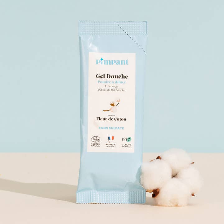 Gel Douche Fleur de Coton en Poudre à Diluer pour la vente par PIMPANT
