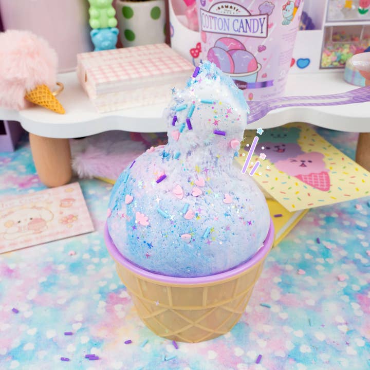 Kawaii Slime Company - Wholesale Putty/Slime - Kids - Cotton Candy Scented Ice Cream Pint Slime (5pcs/case)