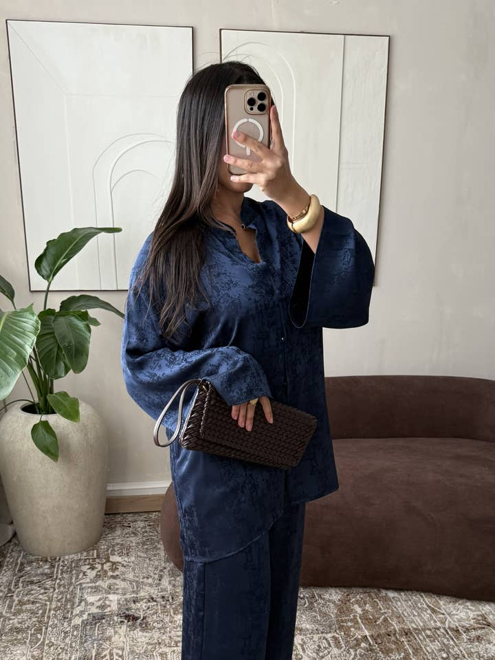 H608 Conjunto Nayra 2 piezas pantalón para venta al por mayor de White Icy