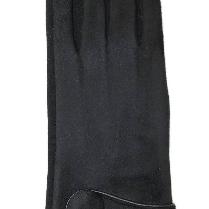 Jeanne Simmons Accessories - Wholesale Gloves - Women's - 3846 Faux Suede Button Cuff Gloves WinterÂ