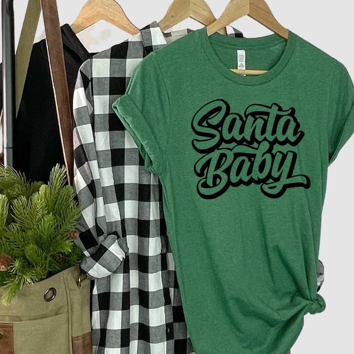 Christmas: Santa Baby, Retro, Graphic Tee, CASE for wholesale by Top Crate