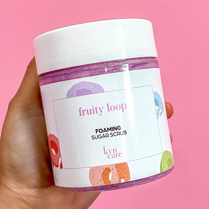 Fruity Loops Foaming Sugar Scrub for wholesale by KynCare