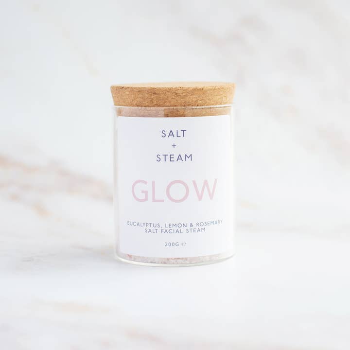 Salt + Steam – wholesale Facial steam – Glow - Eucalyptus, Lemon & Rosemary Facial Steam 50g & 200g1
