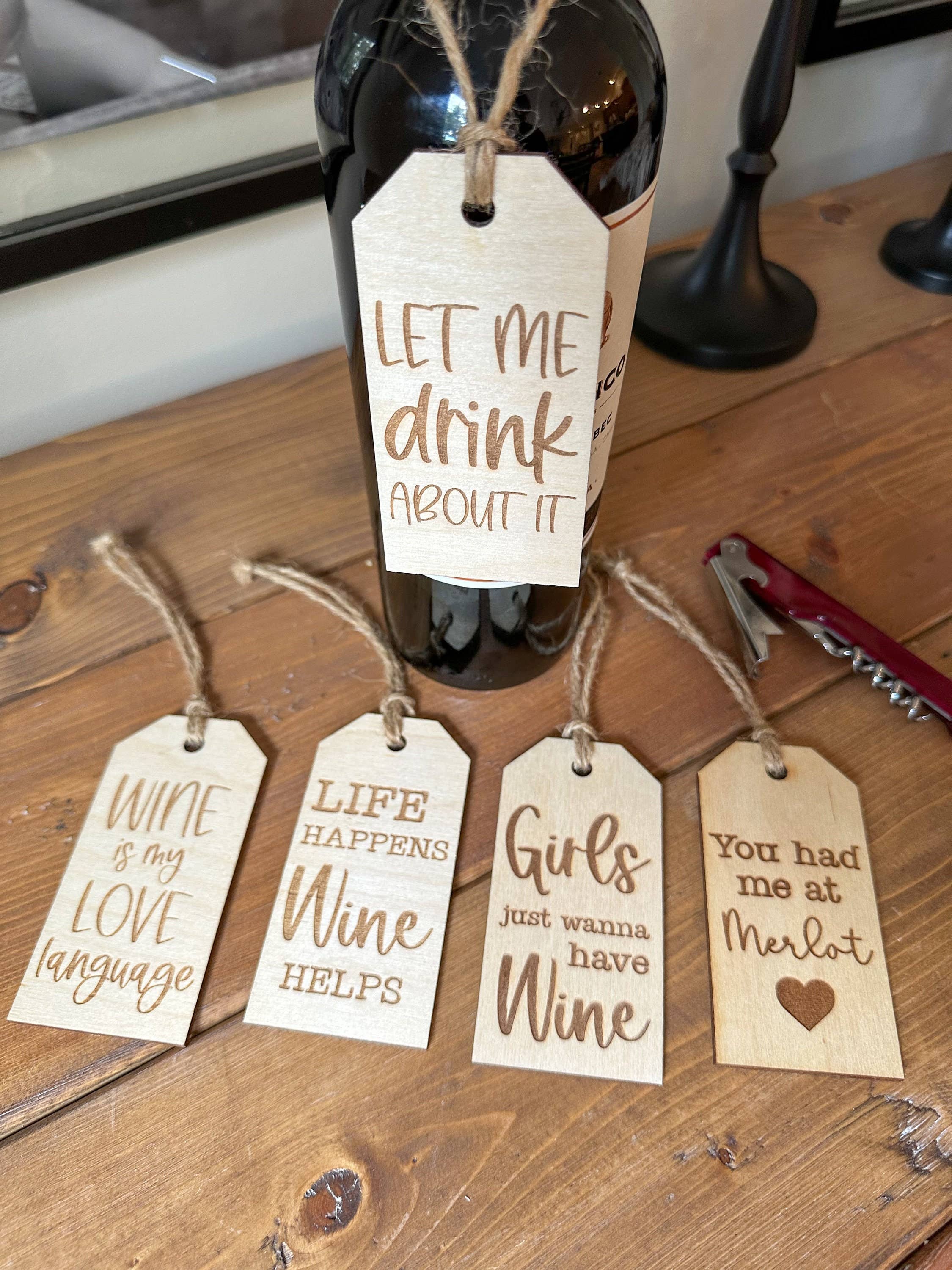 knocks on wood - Wholesale Gift Tag - Gift Tags For Wine Bottle Tags Wine Gift Tags Reusable Gift4