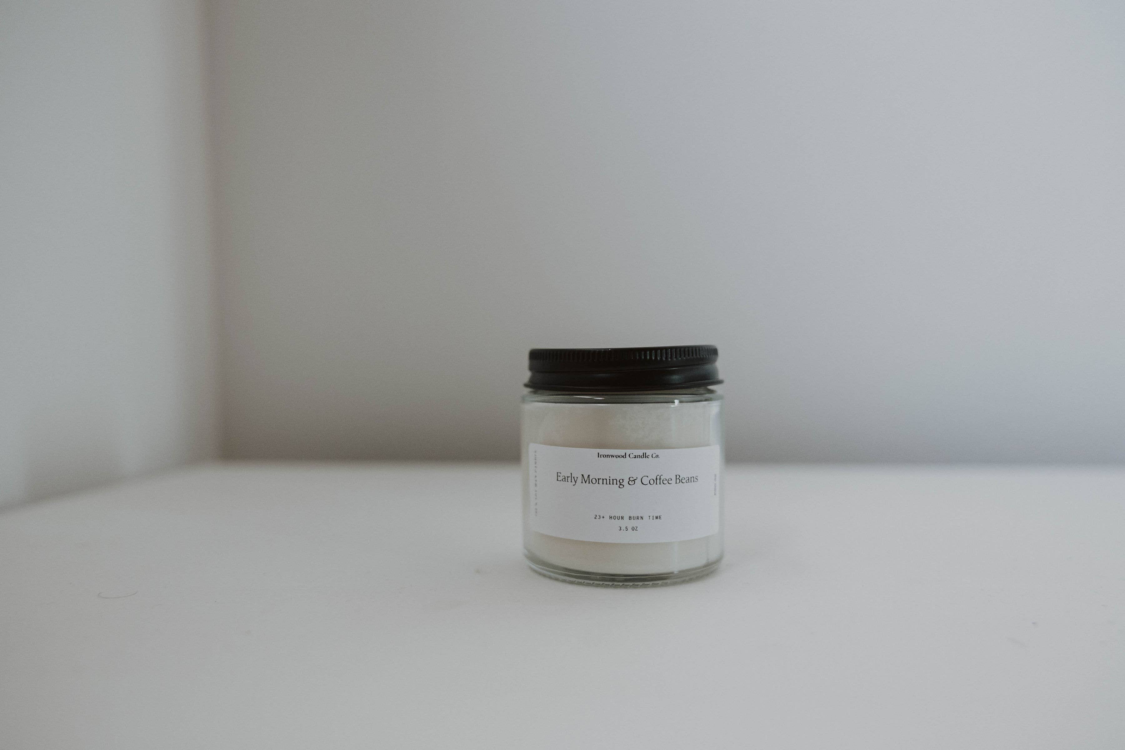 Ironwood Candle Co. - Wholesale Jar/Filled Candle - EARLY MORNING & COFFEE BEANS SOY CANDLES