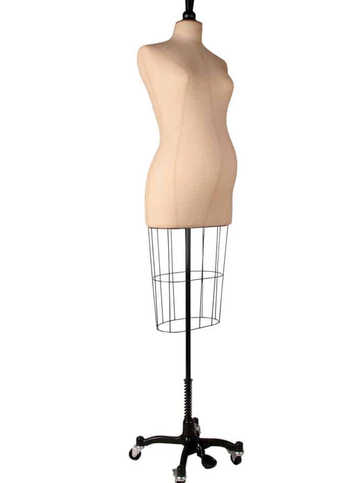 FASHION FORM BUST PREGNANT WOMAN WITH CAGE BASKET ON BASE for wholesale by SUDMANNEQUIN