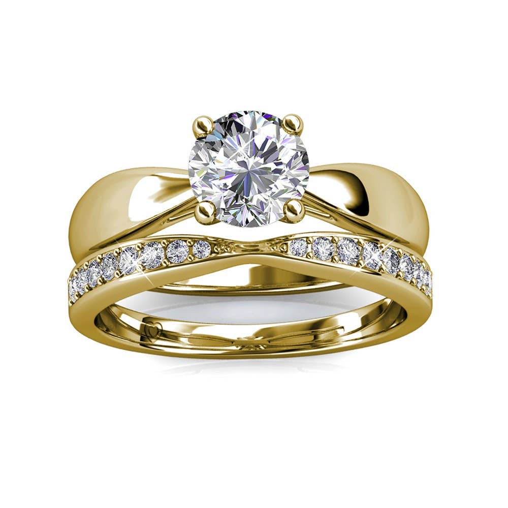 CARALI / MYC Paris - Wholesale Multi-Stone Ring - Prestige Ring - Gold and Crystal3