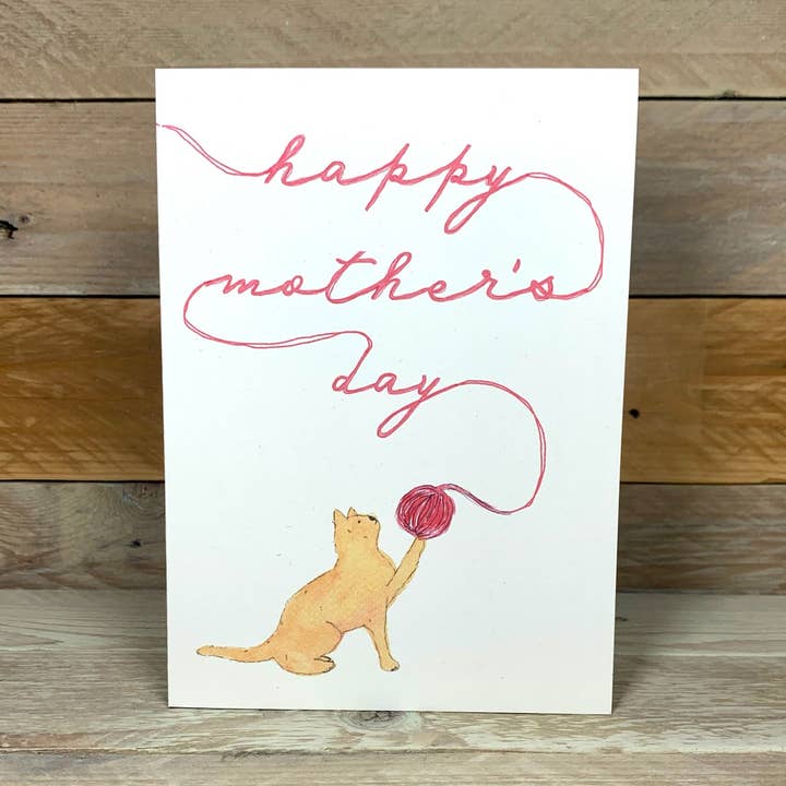 Ginger Cat Moederdagkaart voor wholesale door Arty Bee Designs