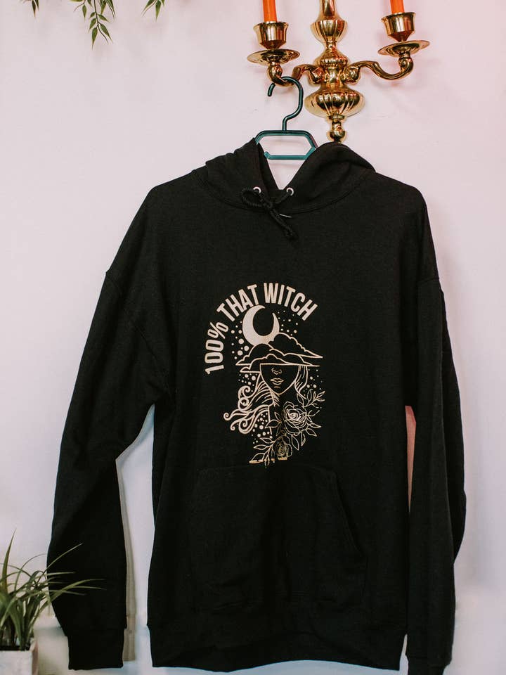Midnight Raven Studios – wholesale Hoodie - Dam – 100% That Witch Hoodie - Witchy Clothing - Witch Hoodie2