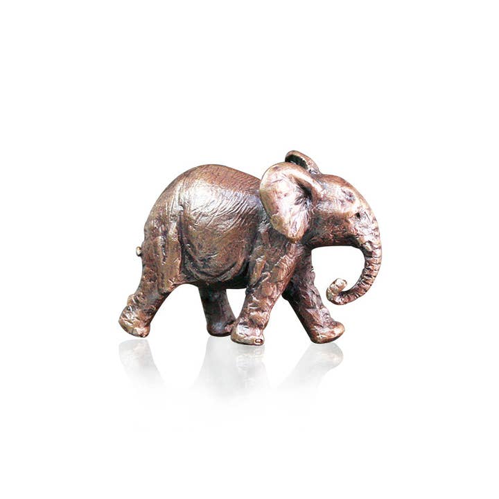 Richard Cooper Bronze - Wholesale Decorative Figurine - Butler & Peach Miniature Bronze Elephant (2000)