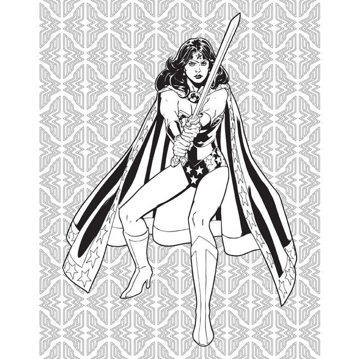Insight Editions - #1 Pop Culture Publisher - Wholesale Coloring & Activity Book - Adult - DC Comics: Wonder Woman Coloring Book3