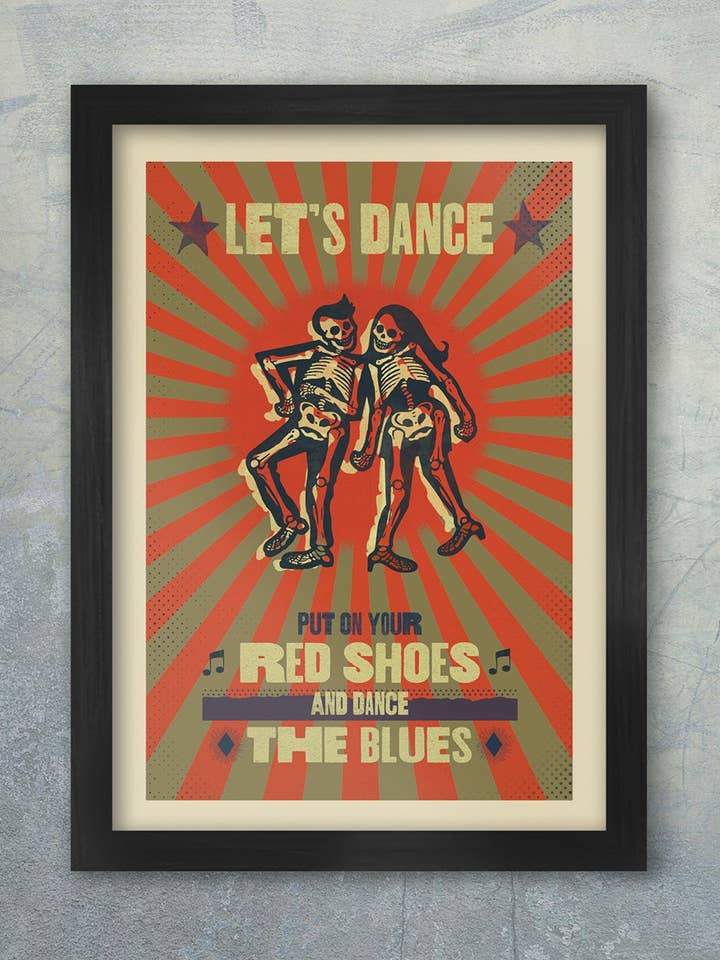 Let's Dance- Music Poster Print for wholesale by The Northern Line