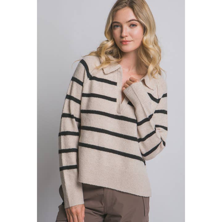 CALIFORNIA EMBROIDERED KNIT SWEATER for wholesale by Pinkbloom