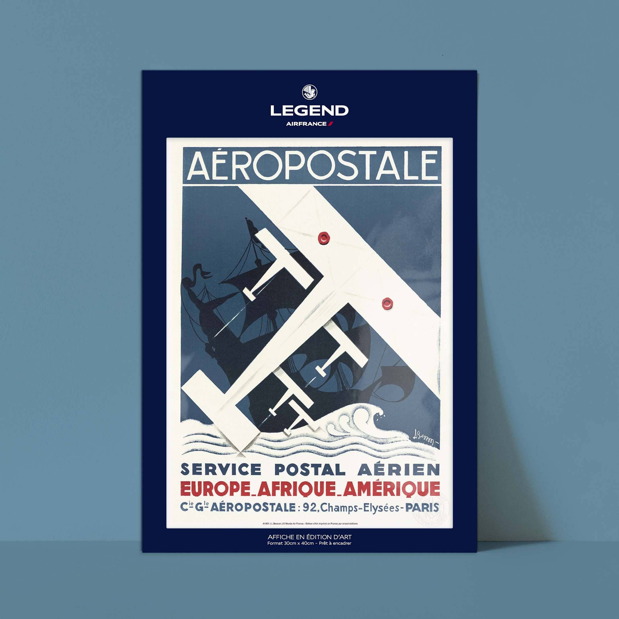 Oneart - Wholesale Poster - Air France Aéropostale Poster / Postal Service - AFL18015