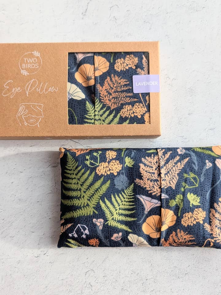 Weighted Aromatherapy Eye Pillow - Pacific Ferns for wholesale by Two Birds Eco Shop