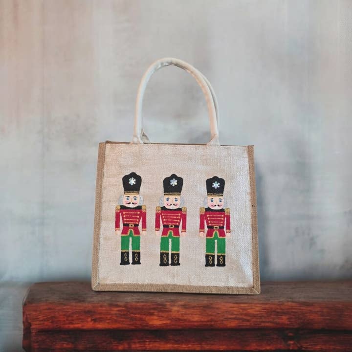 Dana's Uncommon Glass - Wholesale Tote Bag - Women's - White Nutcracker Tote Bag6