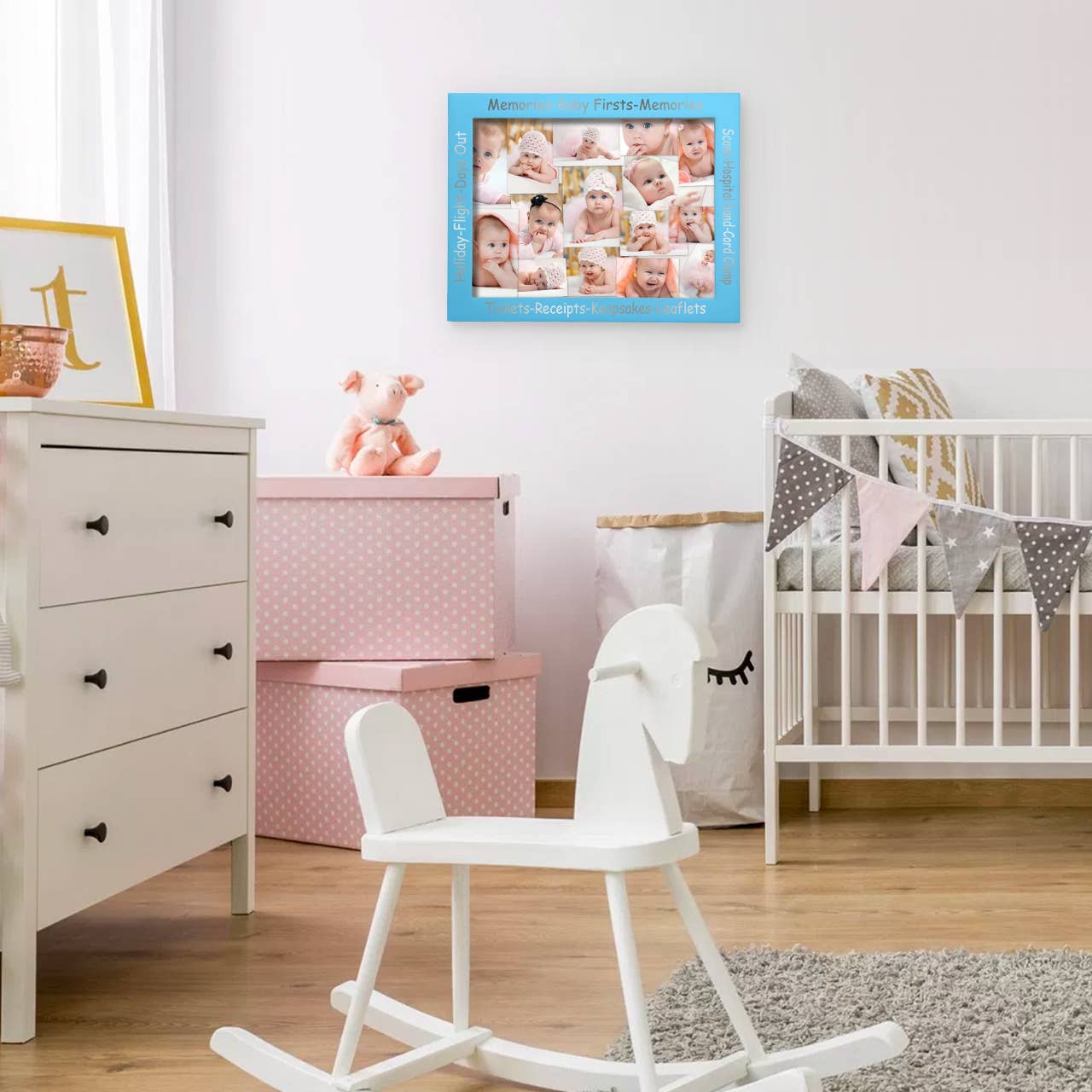 Wholesale Gifts Tomorrow – wholesale Picture frame – Keepsake & Memory Picture Display Frame New Baby Gift (Blue)2