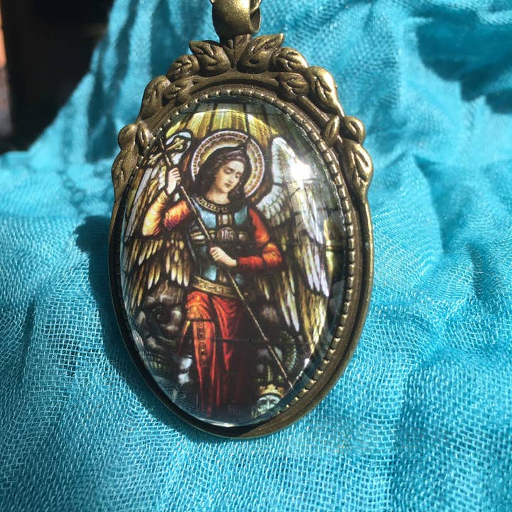 Elysium Pendants - Wholesale Pendant/Charm Necklace - Archangel Michael pendant, angel, angel wings, EP0051