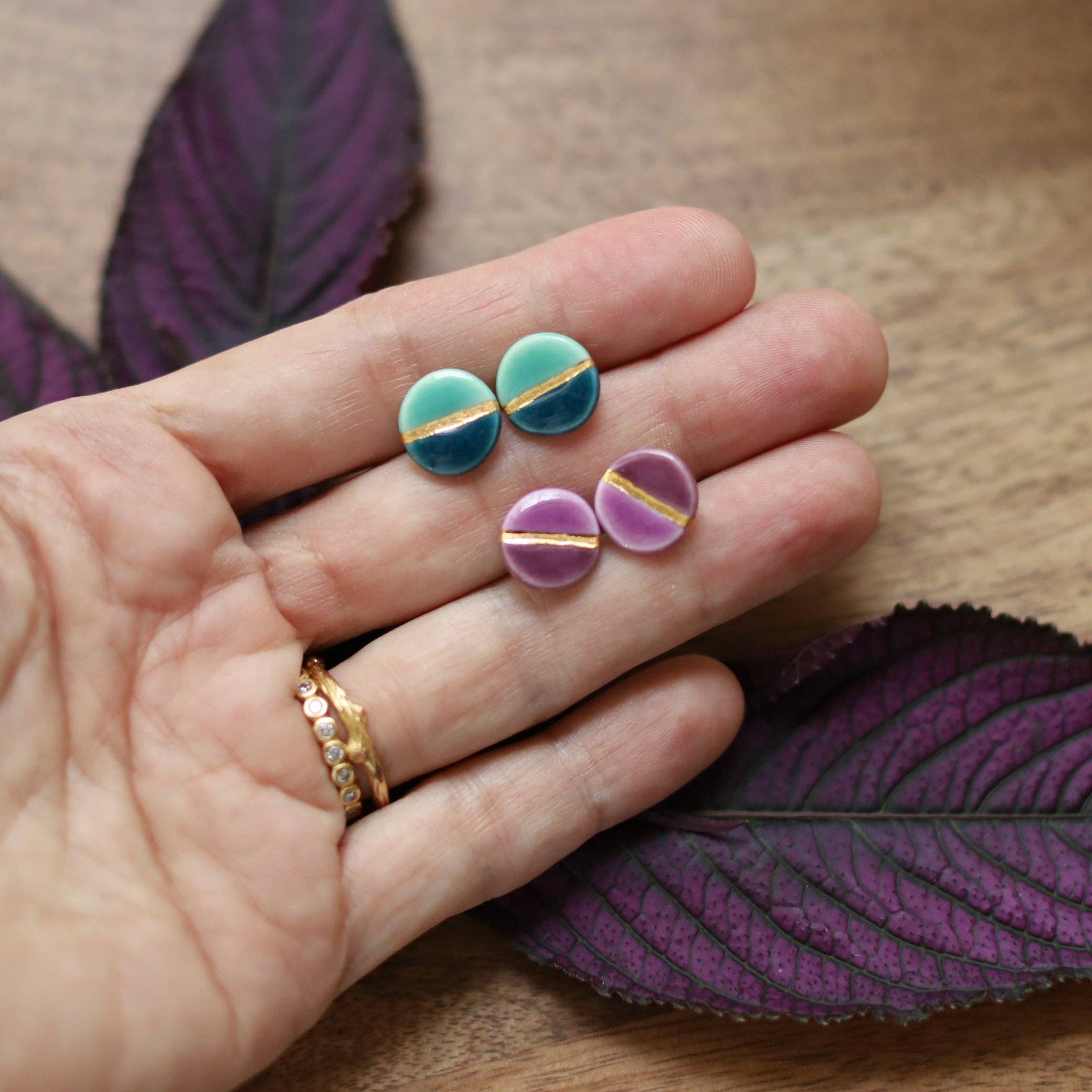 Remnant Studios - Wholesale Stud/Post Earrings - color block studs12