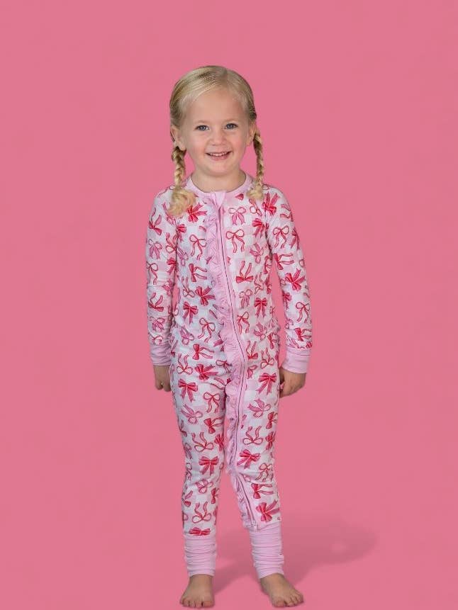 Dream Big Little Co. - Wholesale Jumpsuit - Baby - BOW CHECKERED CHARM DREAM RUFFLE ROMPER6