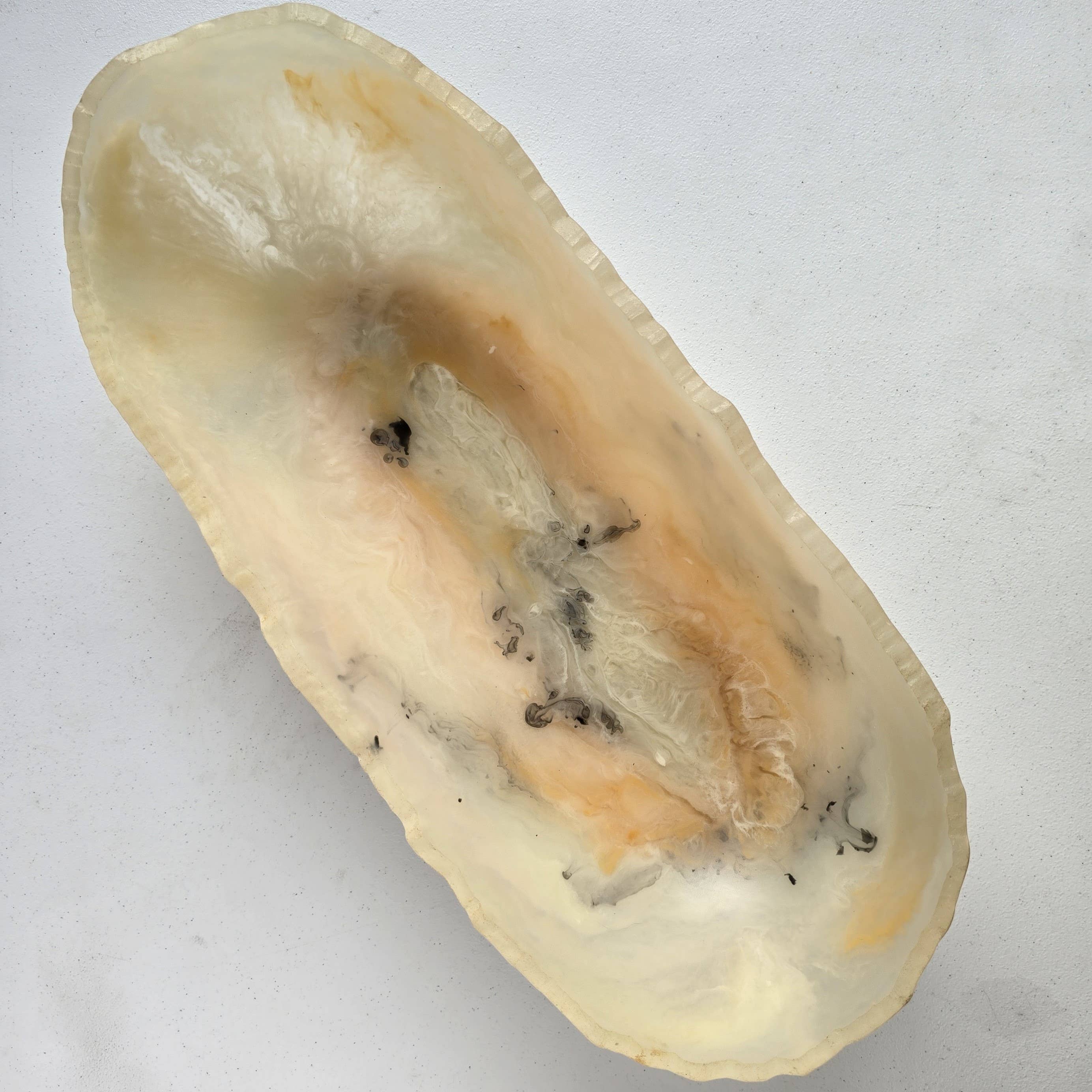 Gibb & Daan - Wholesale Serve Bowl - Large Resin Trough - Entryway Catchall - Decorative Bowl35