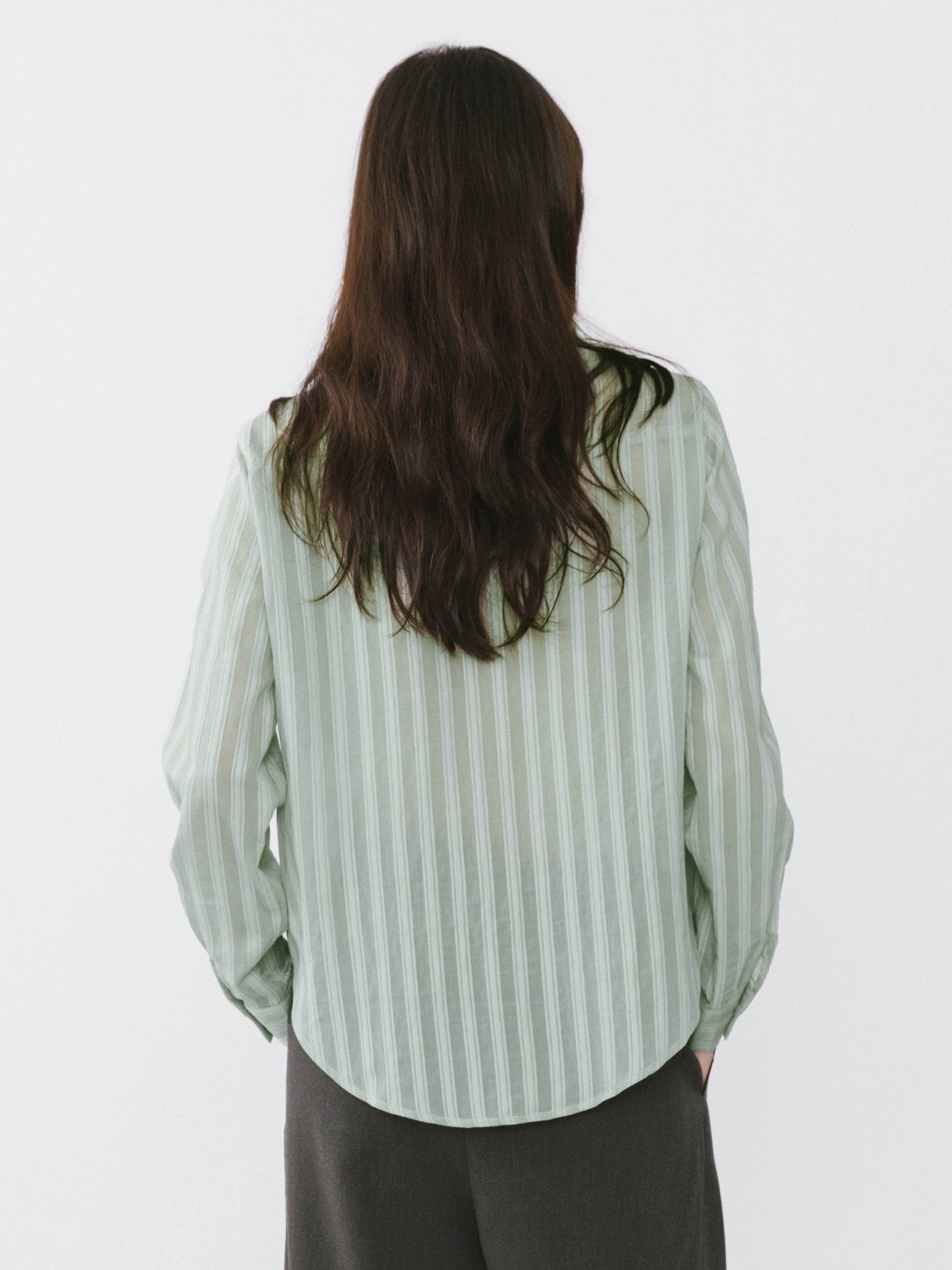 CUBIC - Wholesale Blouse - Women's - Striped Classic Shirt16