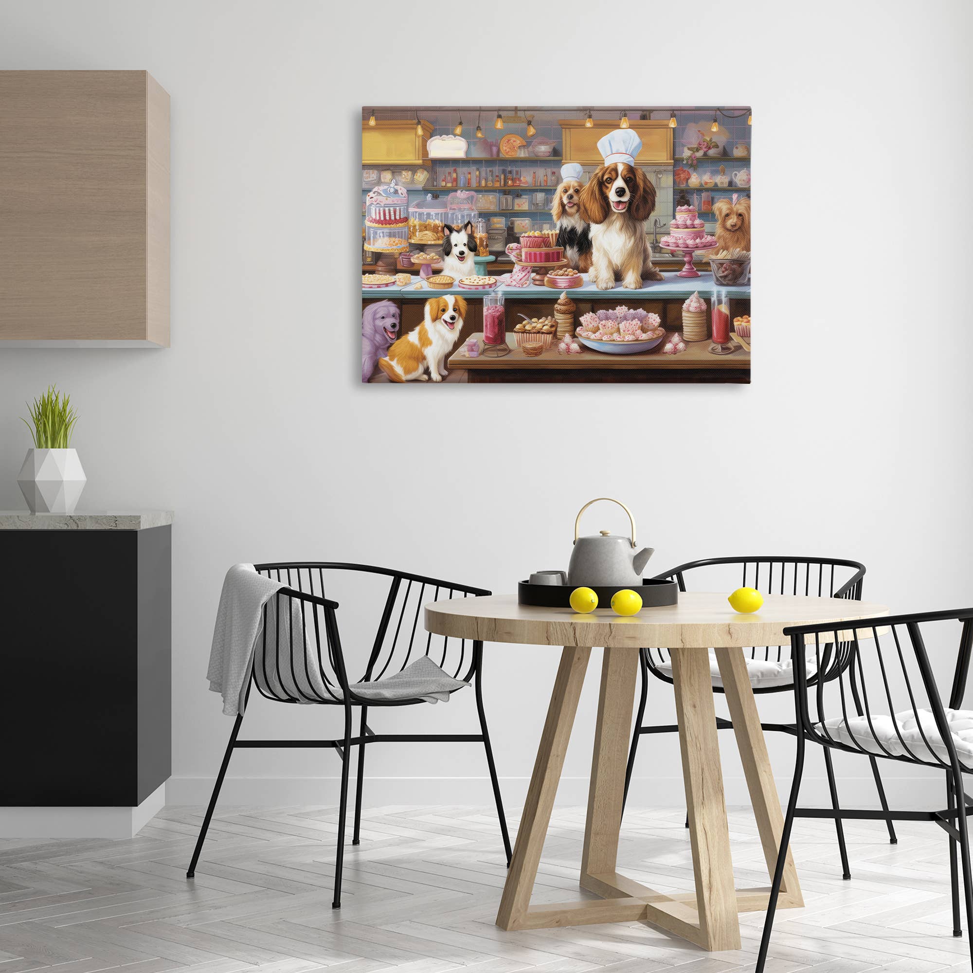 Stupell Industries – Engroshandel Vægskilt – Søde Godter Konditorhunde - Uindrammet Vægkunst9
