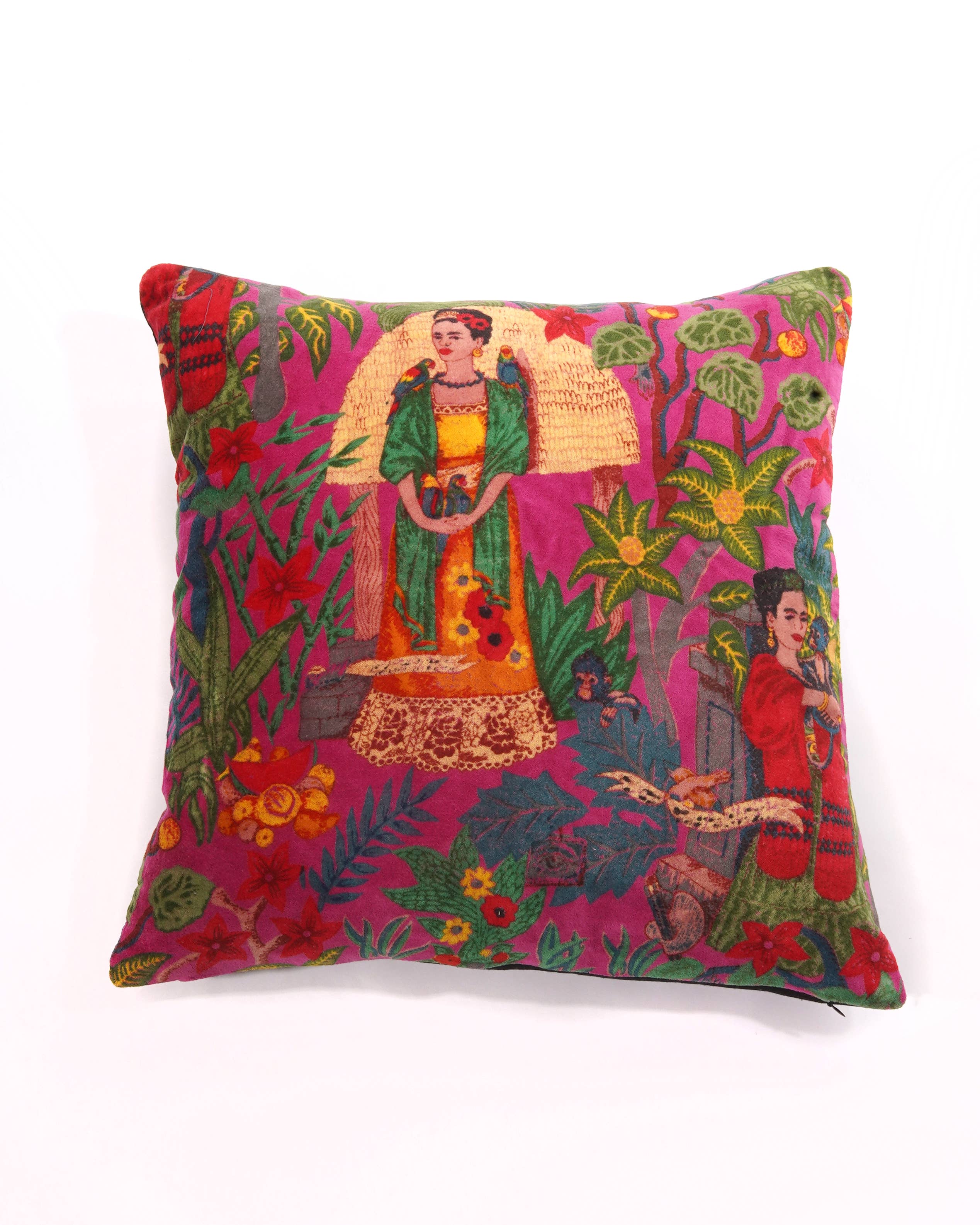 Linen Connections - Wholesale Throw Pillow Cover - Frida Cotton Velvet Cushion Cover1