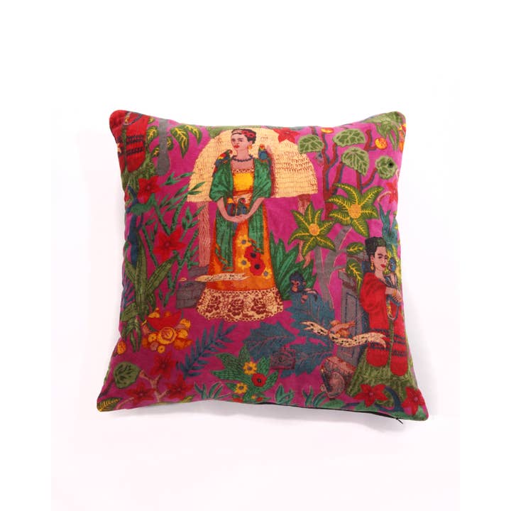 Linen Connections - Wholesale Throw Pillow Cover - Frida Cotton Velvet Cushion Cover1