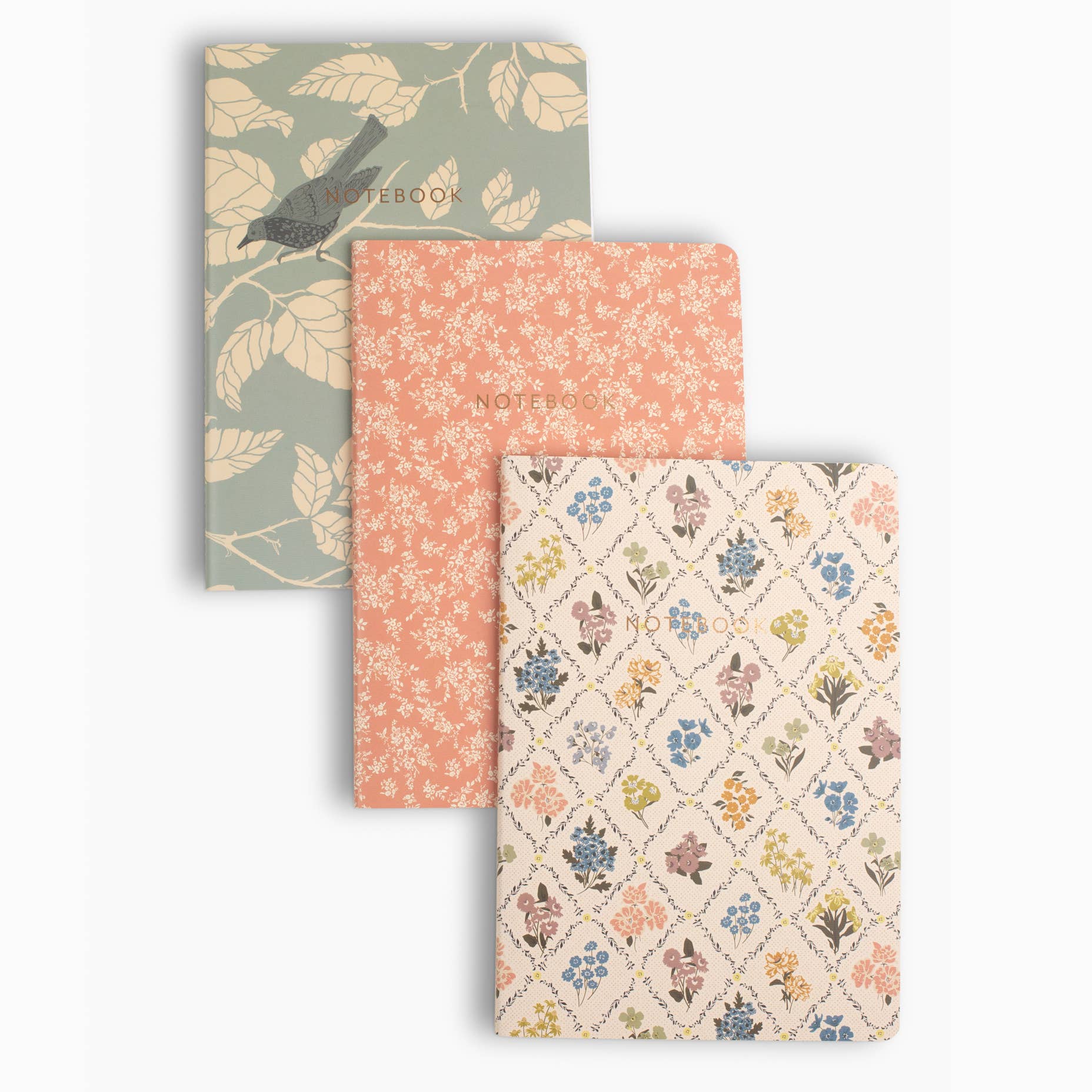 Flowerie - Wholesale Notebook - Reverie Floral Notebook Set | 3 Softcover Lined Journals5