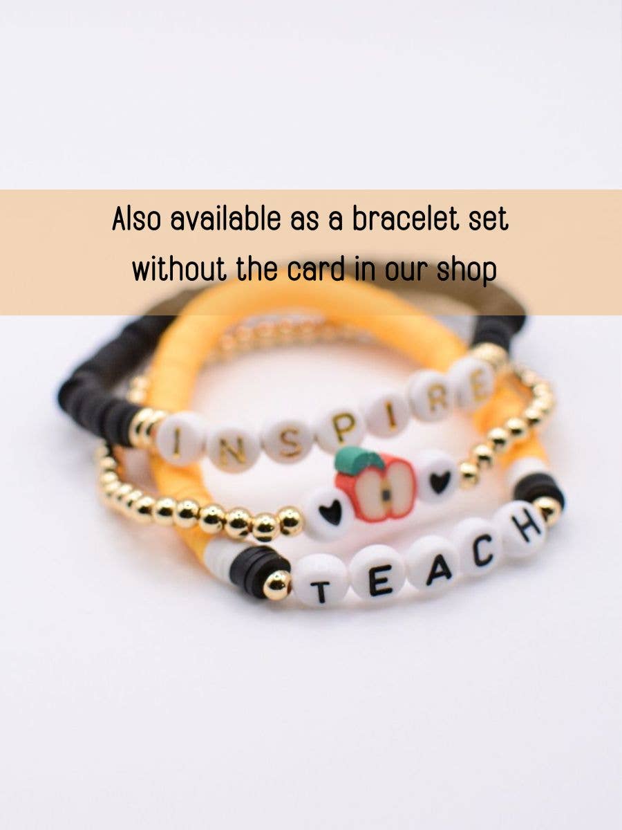 Two and Crew - Faith Based Jewelry & Gifts - Wholesale Jewelry Set - Teach Love Inspire - Teacher Bracelet Thank you Gift Jewelry4