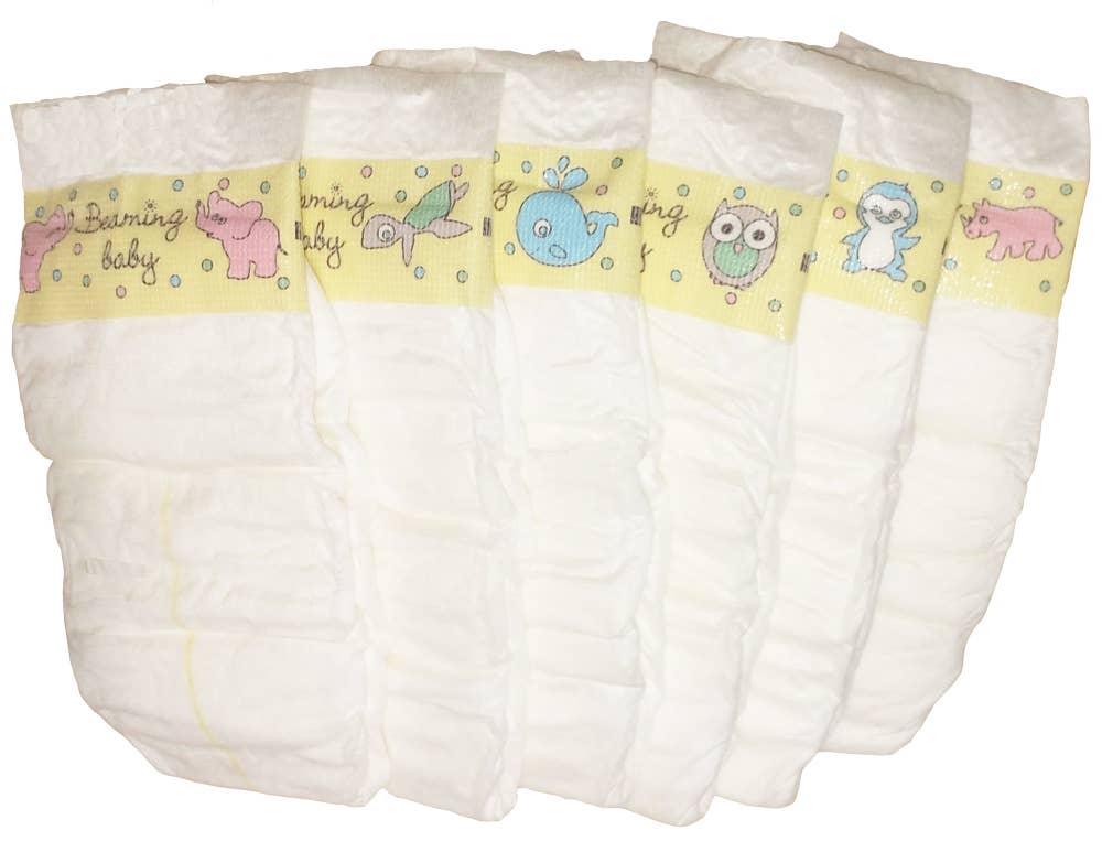 Beaming Baby - Wholesale Diaper (Non-Cloth) - Baby - Organic Bamboo Maxi Nappies - 7-11kg, 26 pcs/bag (size 3)7