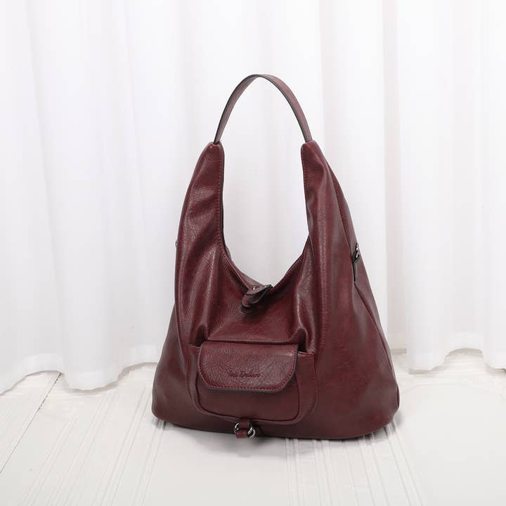 Soft shoulder bag for wholesale by INES DELAURE