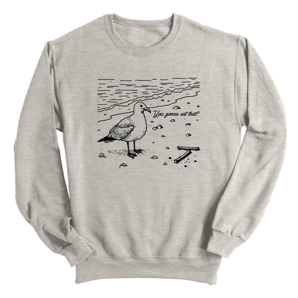Let's Get This Thread - Wholesale Screen Printed T-Shirt - Unisex - You gonna eat that Seagull3