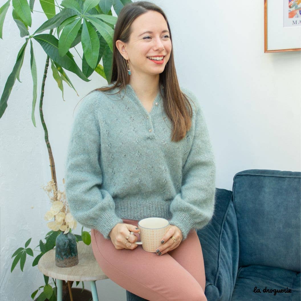 LA DROGUERIE - Wholesale Knitting/Crochet Supplies - Luchon cardigan and sweater knitting pattern1