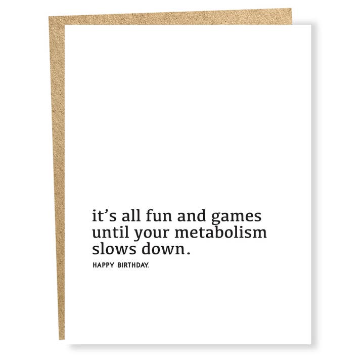 #958: Metabolism Card for wholesale by Sapling Press