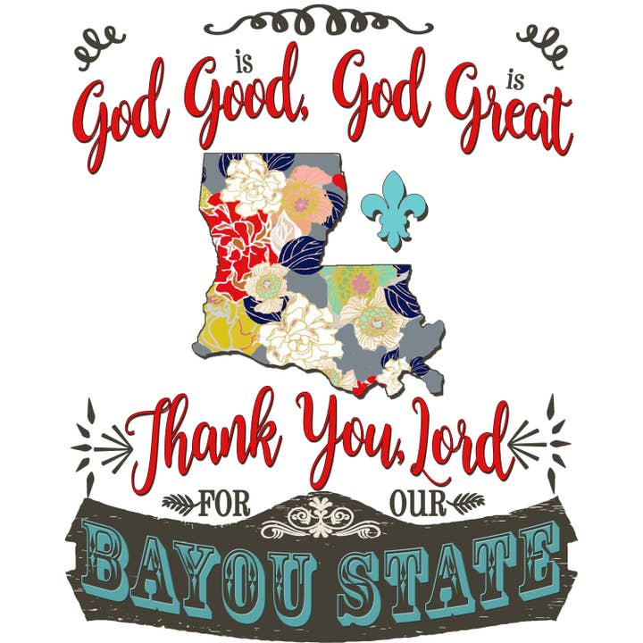 Torchon de cuisine souvenir Bayou State, Louisiana pour la vente par Distinctive Design Wholesale