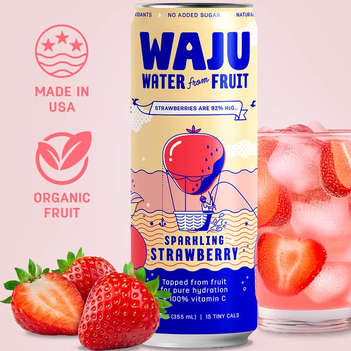 Strawberry Water from Fruit | Sparkling Water | Antioxidants for wholesale by WAJU Water
