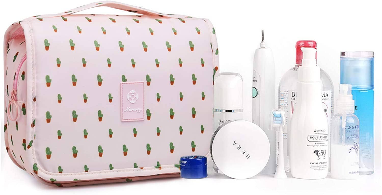 wandf - Vendita all'ingrosso Borsa per trucchi/cosmetici - Borsa da trucco cosmetica da viaggio da appendere impermeabile5