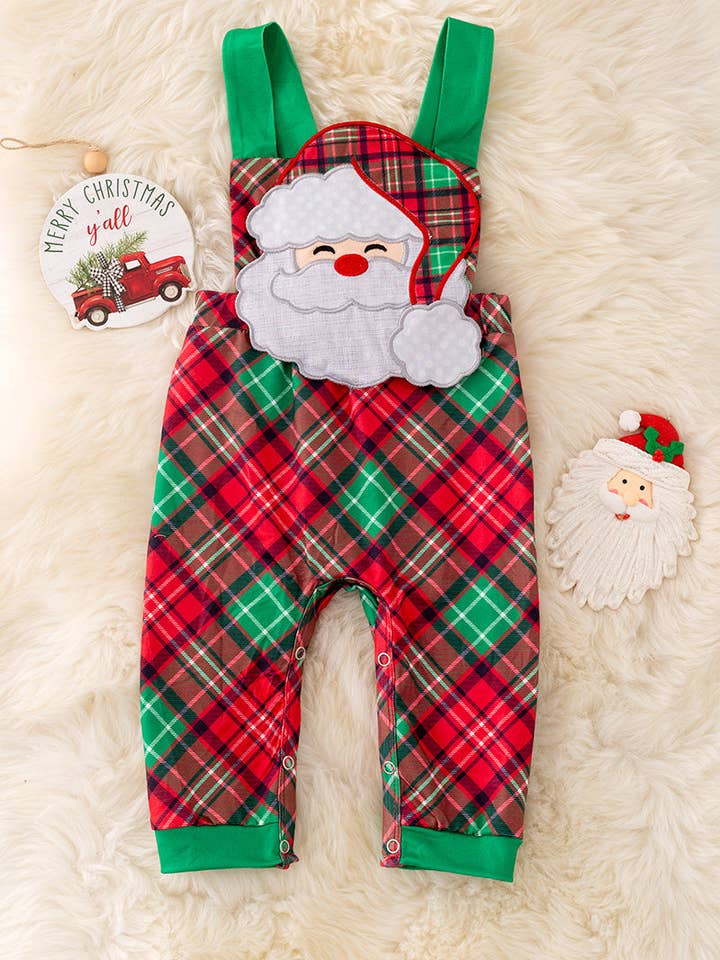 Reindeer applique romper w/snaps.RPB40326 AMY for wholesale by Kids Charm Online