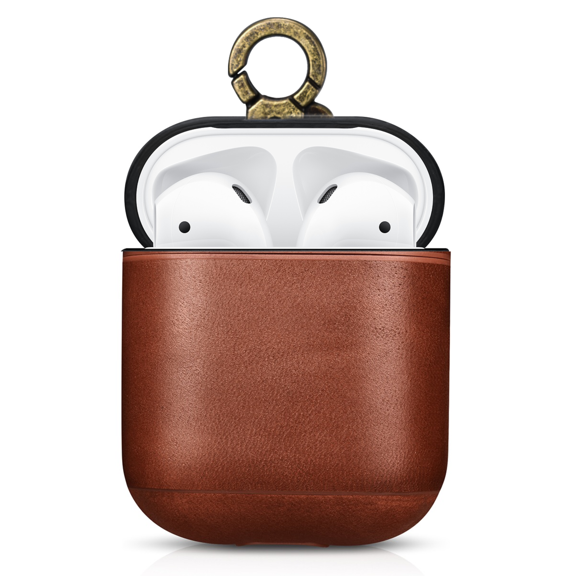 CairPods - Wholesale Airpod/Earbud Case - Men's - Vintage Premium Leather AirPods Case - Brown3