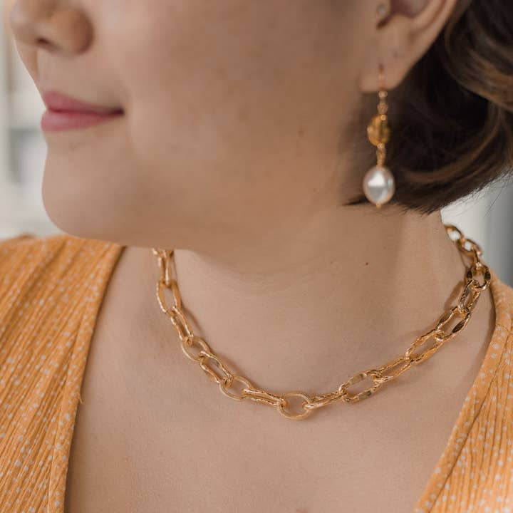Carolily Jewelry - Wholesale Link & Chain Necklace - Geraldine Statement Necklace1