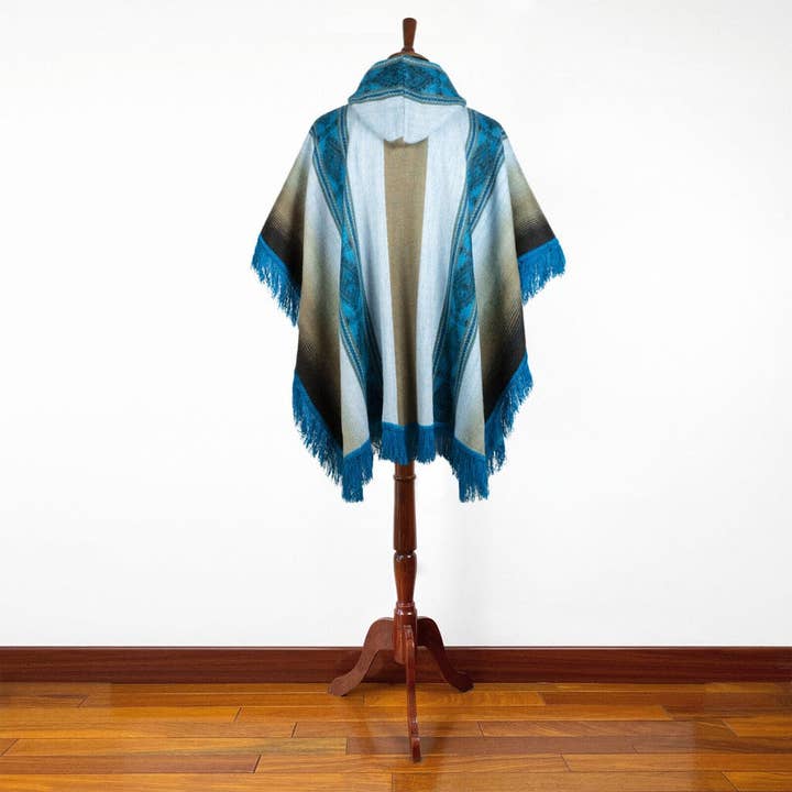 Choice Alpaca Products - Wholesale Poncho - Women's - Earth and Water Alpaca Poncho